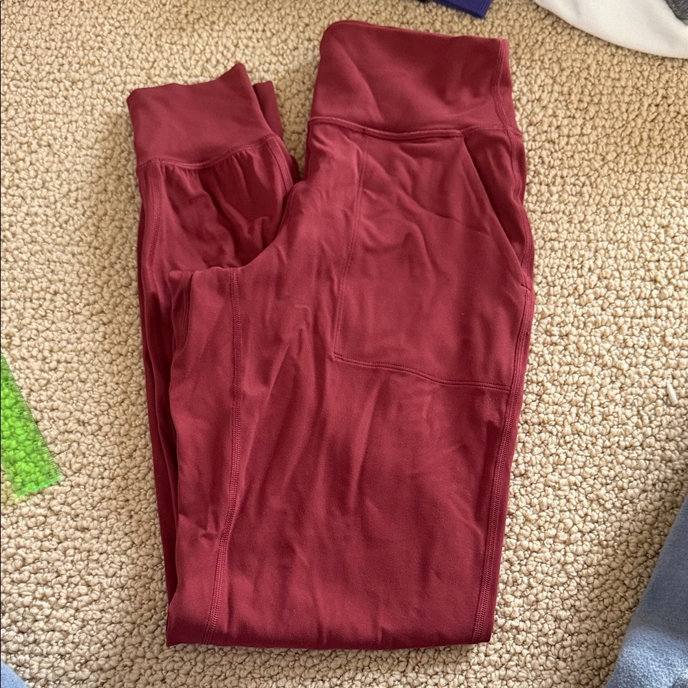 Lululemon Burgundy joggers